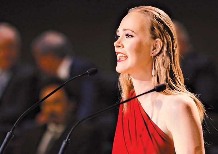 Marion Reimers, en un evento del Salón de la Fama en Pachuca. Imago7