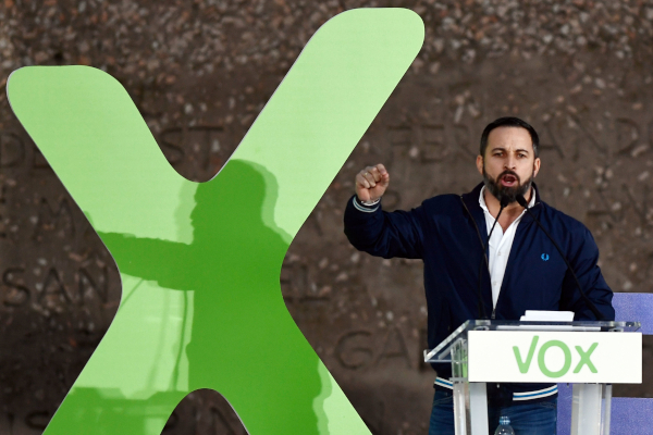 Santiago Abascal, candidato de Vox. |AFP