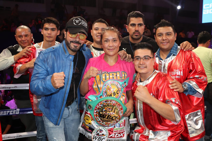 Guadalupe Martínez mantuvo su título del WBC (Cortesía)
