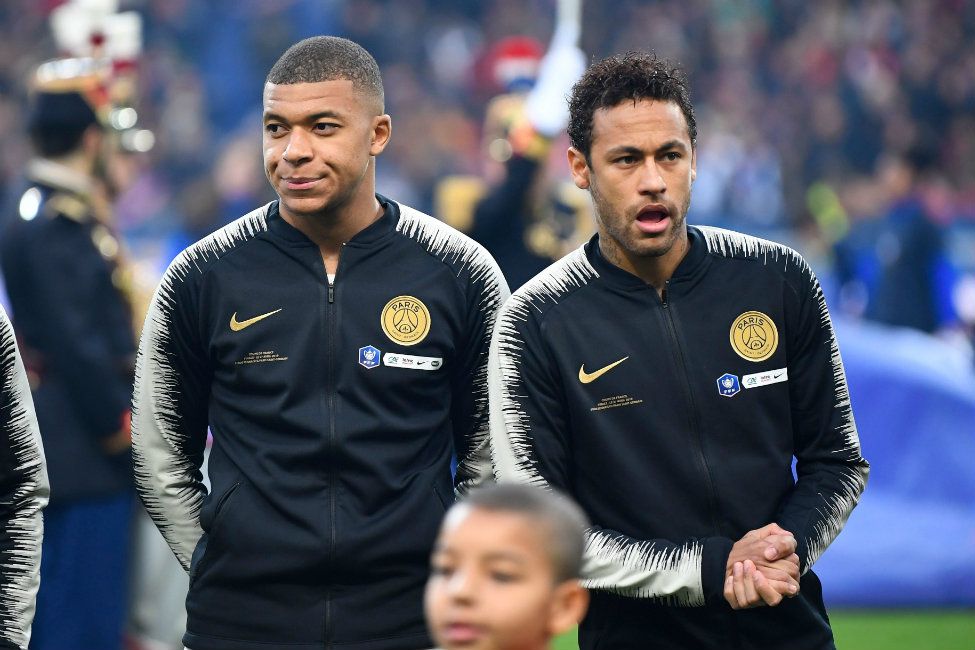 Neymar y Mbappé (AFP)