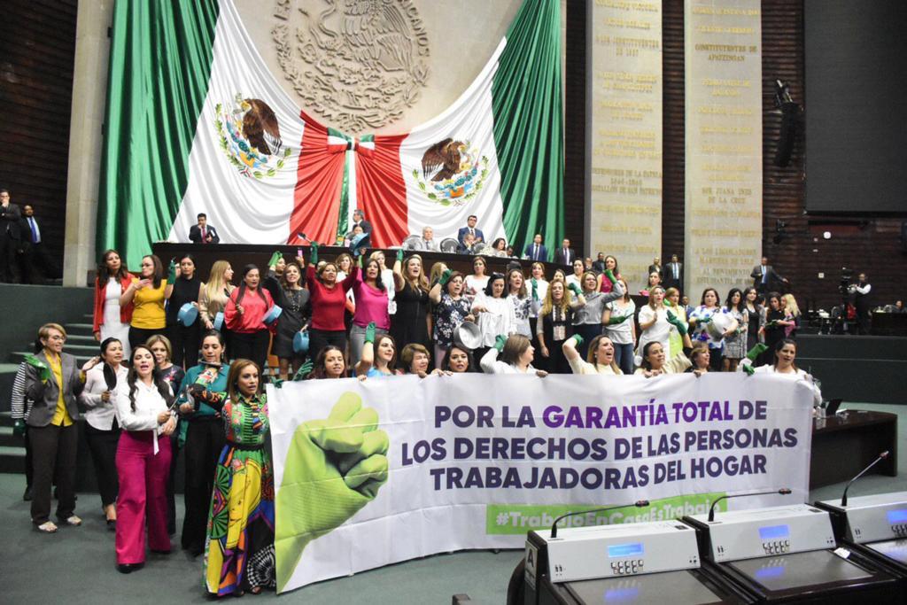 Diputados tomaron la tribuna para exigir se garanticen los derechos de las trabajadoras domésticas (Especial)