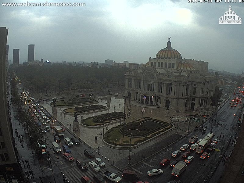 Se espera granizo en algunas alcaldías de la CdMx. (Tomado de WebcamsMéxico)