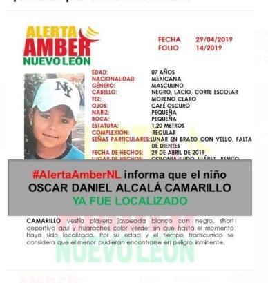 Oscar fue reportado como desaparecido en la colonia Ejido Juárez.
