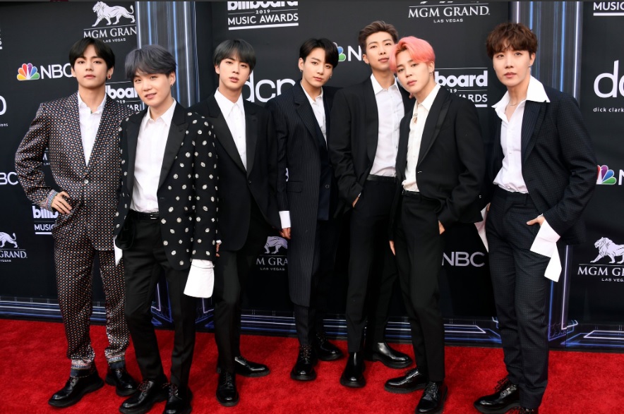 BTS en la alfombra roja de los Billboard Music Awards (Twitter)