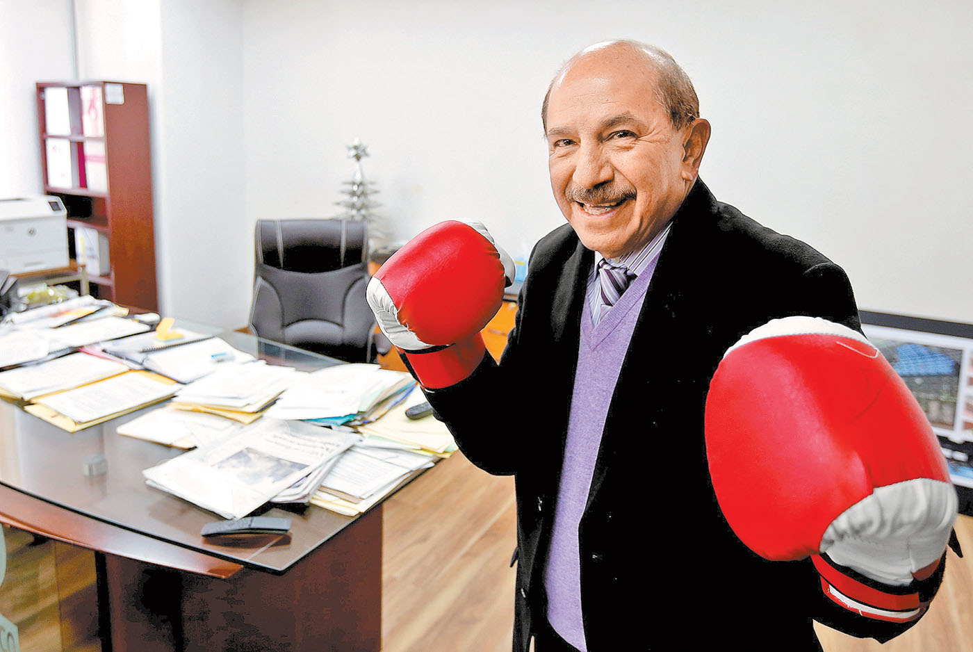 El cruzado de derecha, su mejor golpe, lo perfeccionó en el barrio bravo de Tepito. (Octavio Hoyos)
