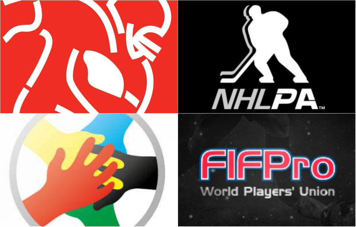 Los sindicatos deportivos más fuertes del mundo (Facebook @FIFpro / @nhlpa / @NFLPA / @AFEFubtol)