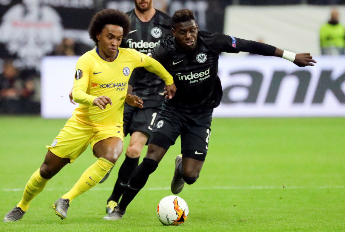 Chelsea se lleva ligera ventaja al empatar con el Eintracht Frankfurt (EFE)