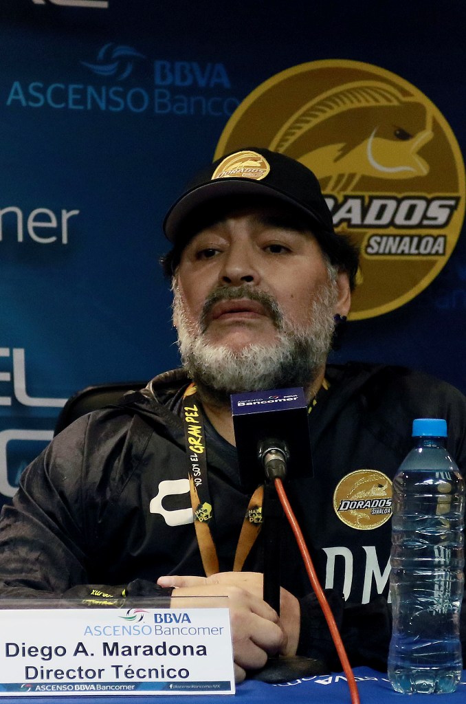 Diego Maradona en conferencia de prensa (Imago7)
