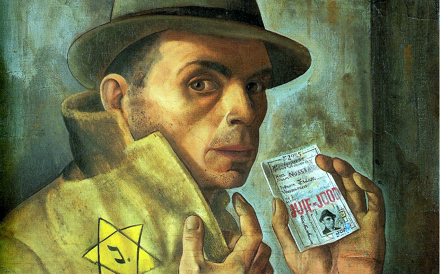 Detalle del autorretrato de Felix Nussbaum. (Cortesía: Neue Galerie).