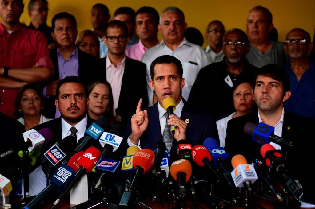 Washington advirtió que si Guaidó es detenido sería "el último error de la dictadura". AFP
