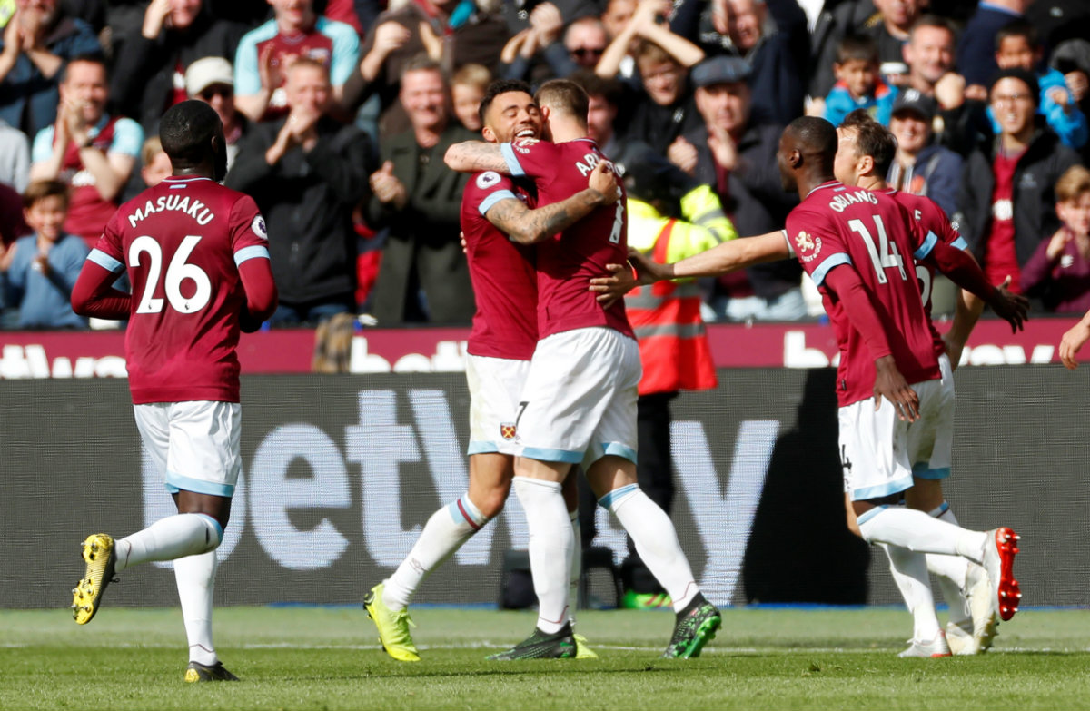 El West Ham United derrotó 3-0 al Southampton (Reuters)