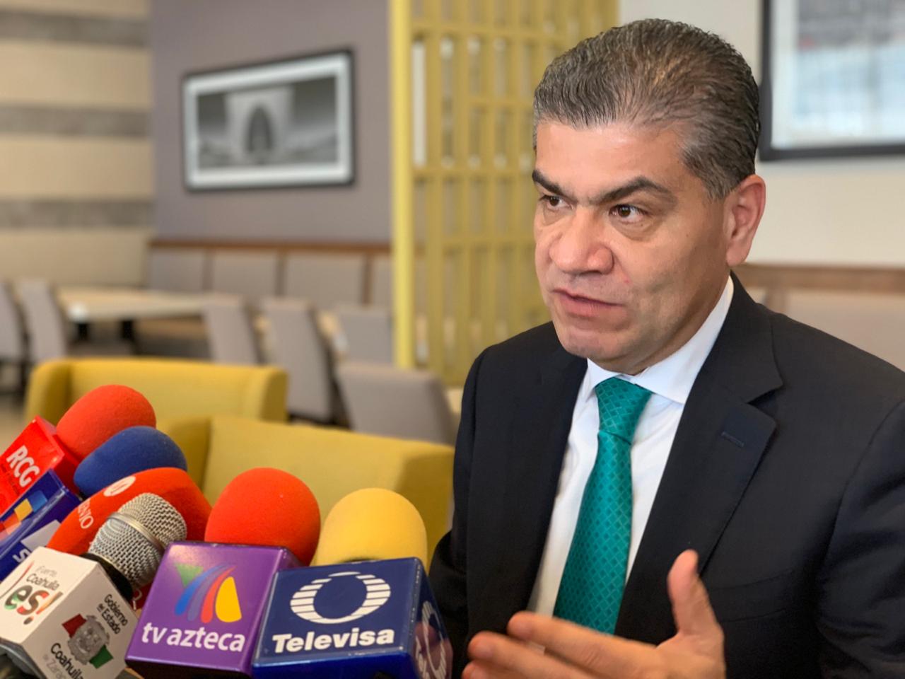 El gobernador Miguel Riquelme, señaló que la entidad obtuvo mil millones de pesos en materia de obras y programas. (Christian Sánchez)