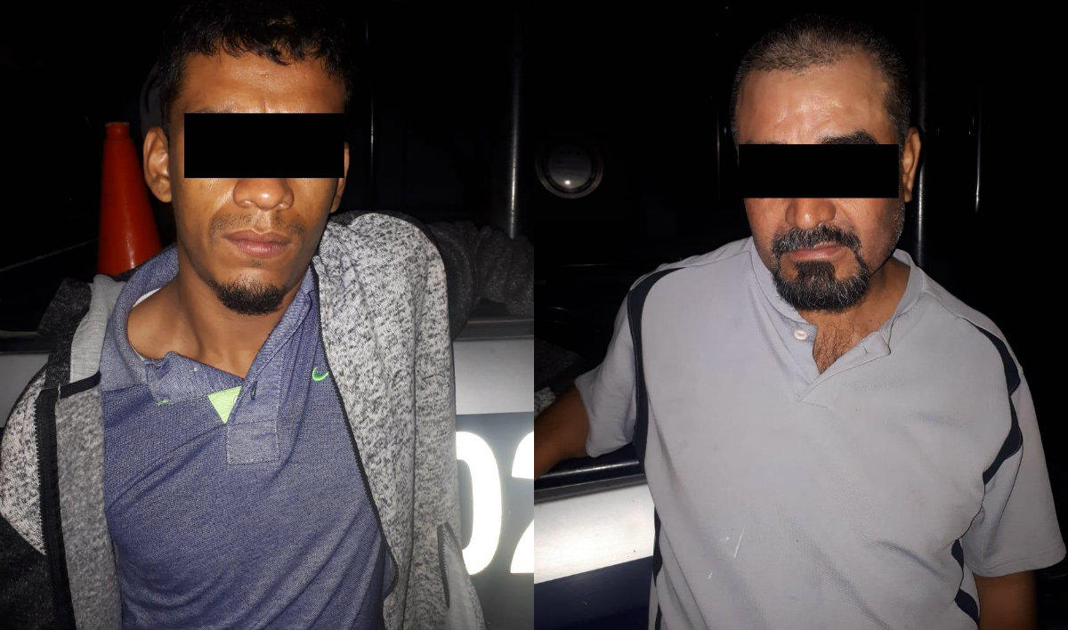 Los detenidos fueron identificados como Sergio “N” de 45 años de edad y Jorge “N” de 24. (Especial)