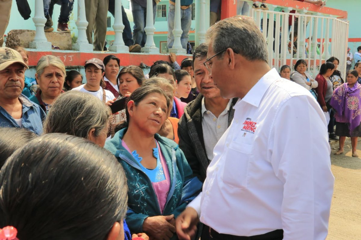 Alberto Jiménez Merino visitó la sierra norte (Especial)