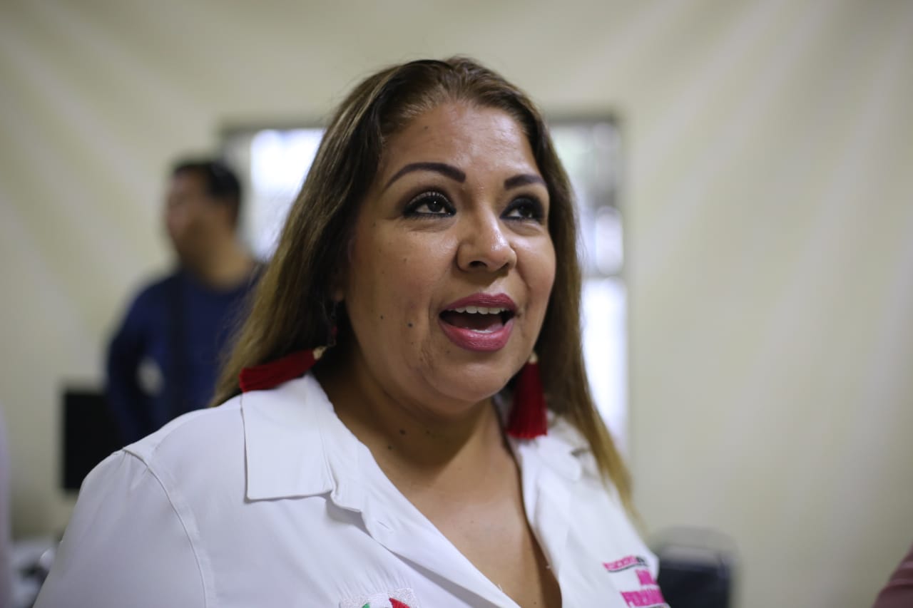Anavel Fernández, candidata del PRI a la alcaldía de Gómez Palacio. (Rolando Riestra)