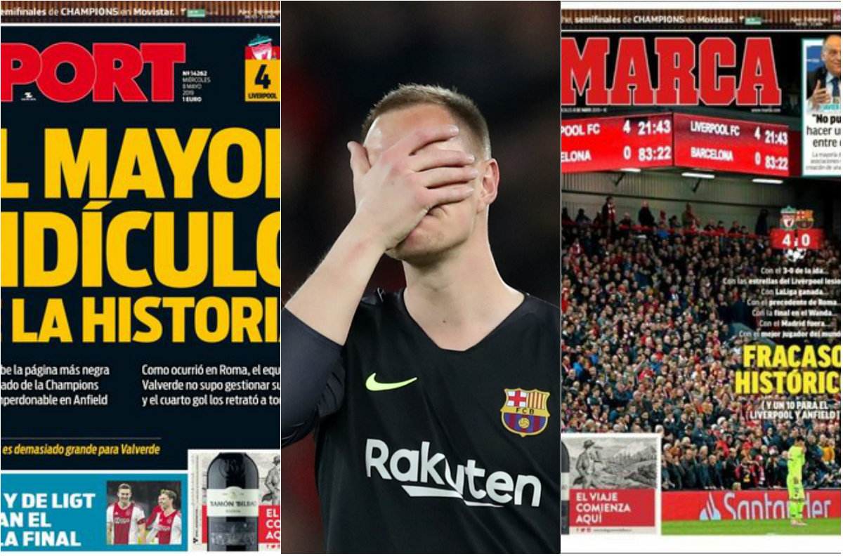 "Fracaso histórico"; prensa española tras derrota del Barcelona ante el Liverpool (Especial / Reuters)