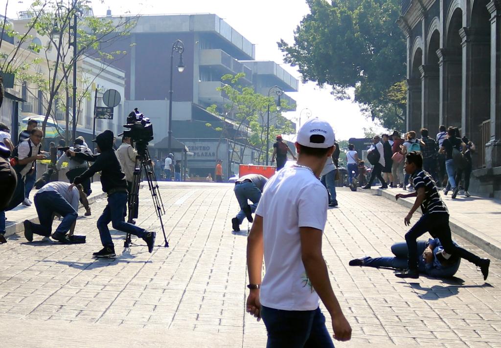 El PRI exigió a las autoridades esclarecer los hechos violentos ocurridos hoy en el zócalo de Cuernavaca (Cuartoscuro)