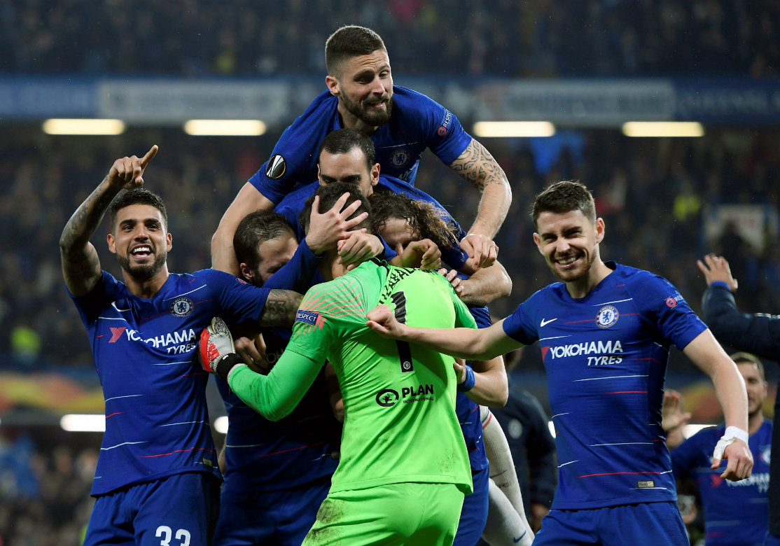 Con Kepa vestido de héroe, Chelsea derrota en penales al Eintracht Frankfurt (EFE)
