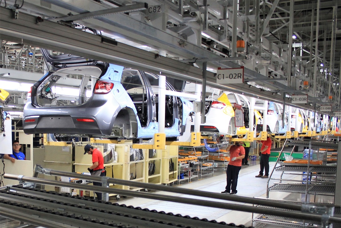 Planta de producción en Pesquería de la empresa Kia Motors (Foto: Raúl Palacios).