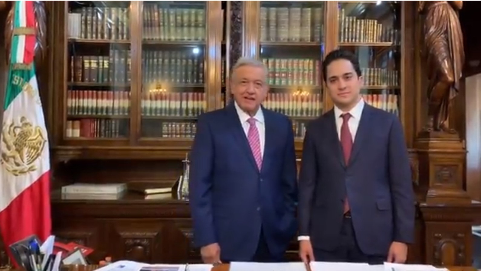 AMLO se reunió con el director de Banobras,  Jorge Mendoza. (Especial)