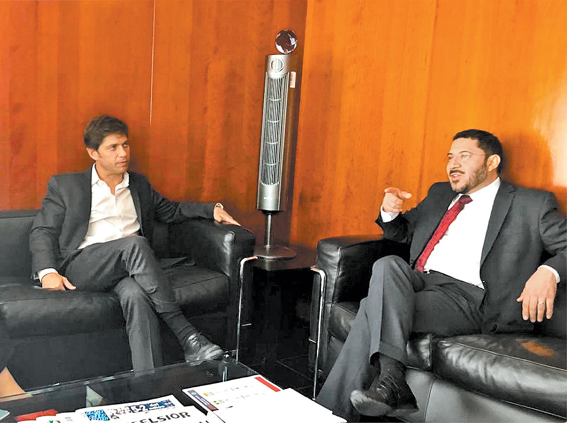 Axel Kicillof se reunió con Martí Batres en días recientes. (Especial)