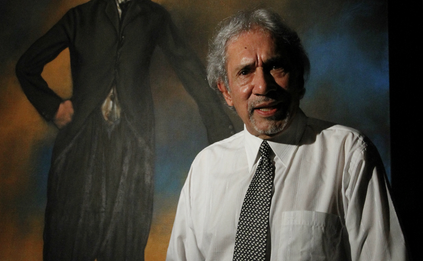 Coronel en 2017, durante la presentación de la expo 'Retro Futura' en Bellas Artes. (Foto: Claudia Guadarrama)