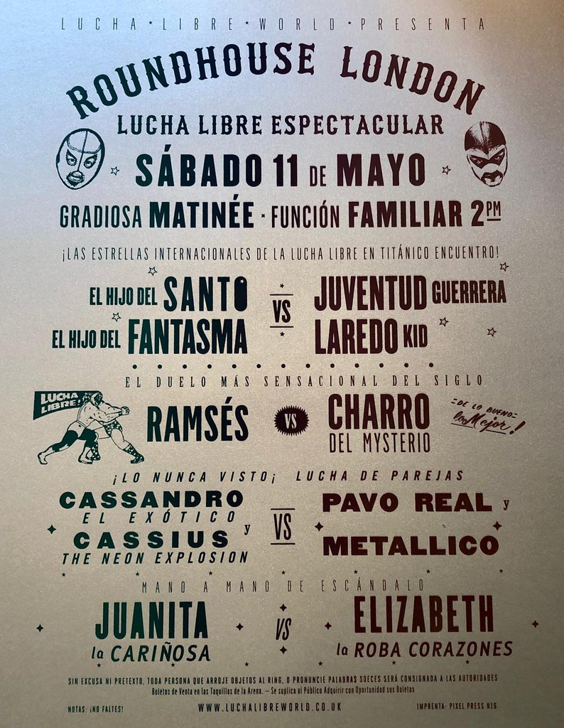 Hijo del Santo promueve lucha libre mexicana en Londres  (@ElHijodelSanto)
