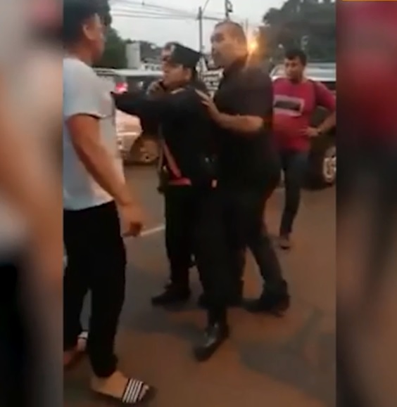 La pelea de José Luis Chilavert con un chofer de camión (Especial)