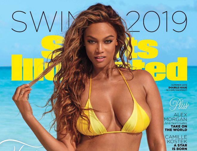 Tyra regresó como modelo para aparecer en la portada. (Sports Illustrated)