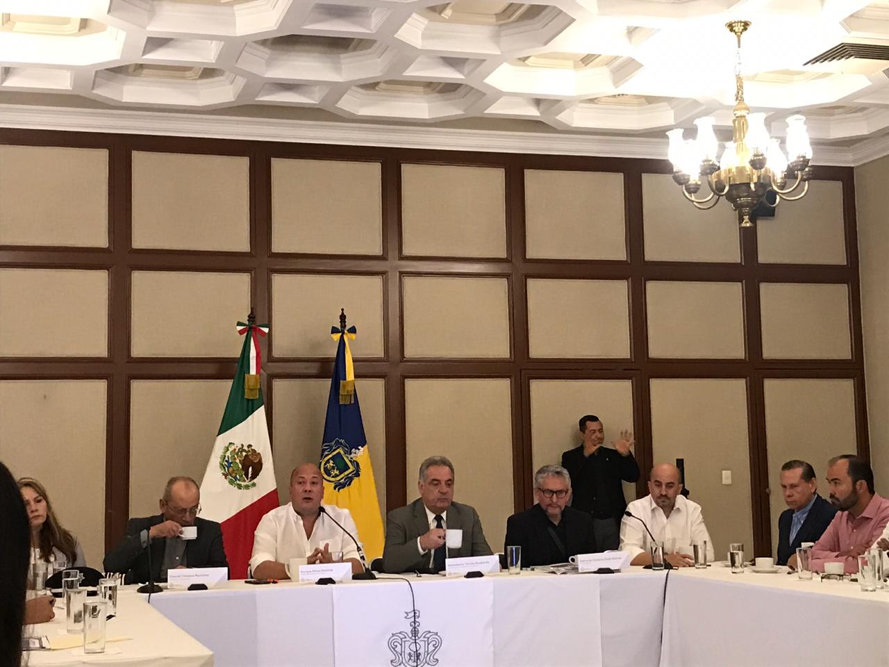 Enrique Alfaro presentó el balance de seguridad de abril de 2019 en Jalisco (Elsa Martha Gutiérrez).