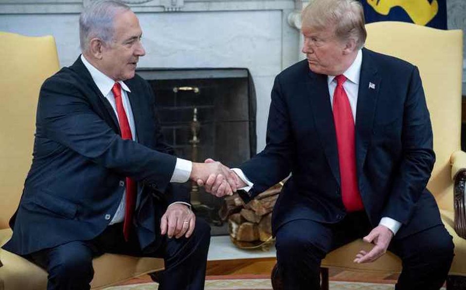 Donald Trump y Benjamin Netanyahu durante una reunión en la Casa Blanca el 25 de marzo de 2019. (Archivo)