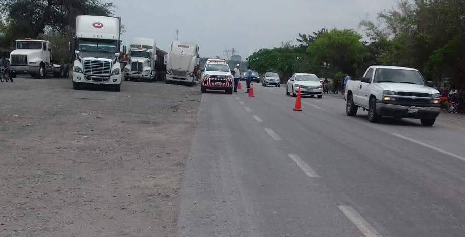 El lugar de tragedia.