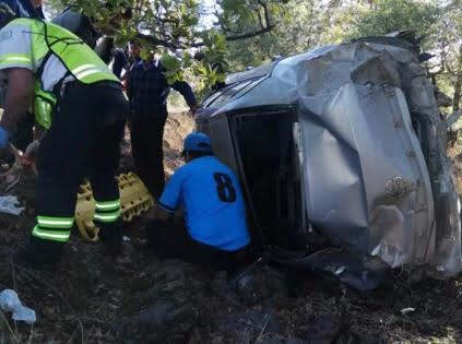 La afectada conducía a exceso de velocidad por la carretera libre a Durango. (Especial)
