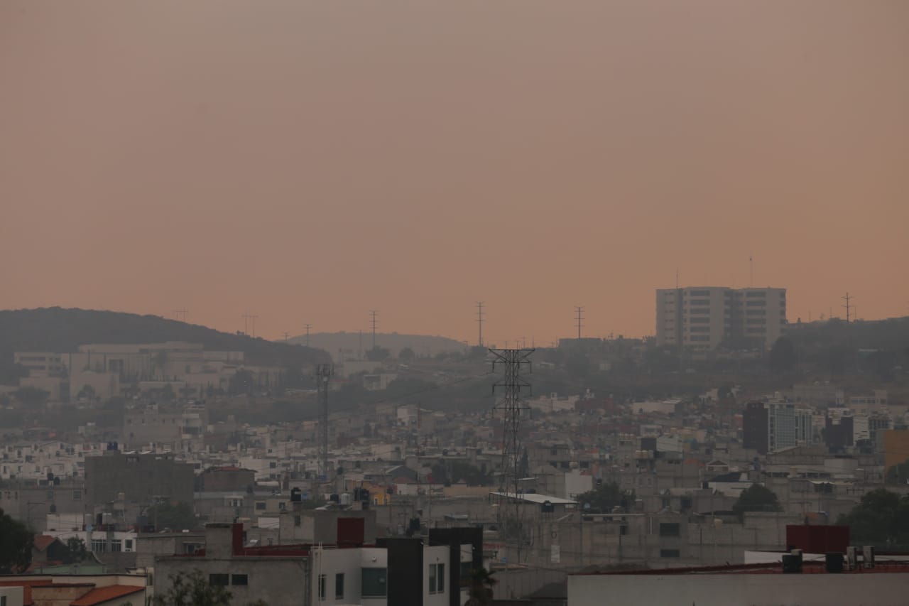 La ciudad de Pachuca con altos niveles de contaminación. (Jorge Sánchez)