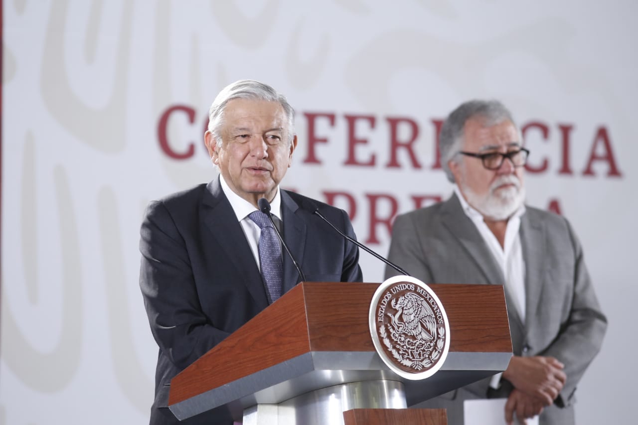 El presidente Andrés Manuel López Obrador  anunció el "Instituto para Devolverle al Pueblo lo Robado" (Araceli López)
