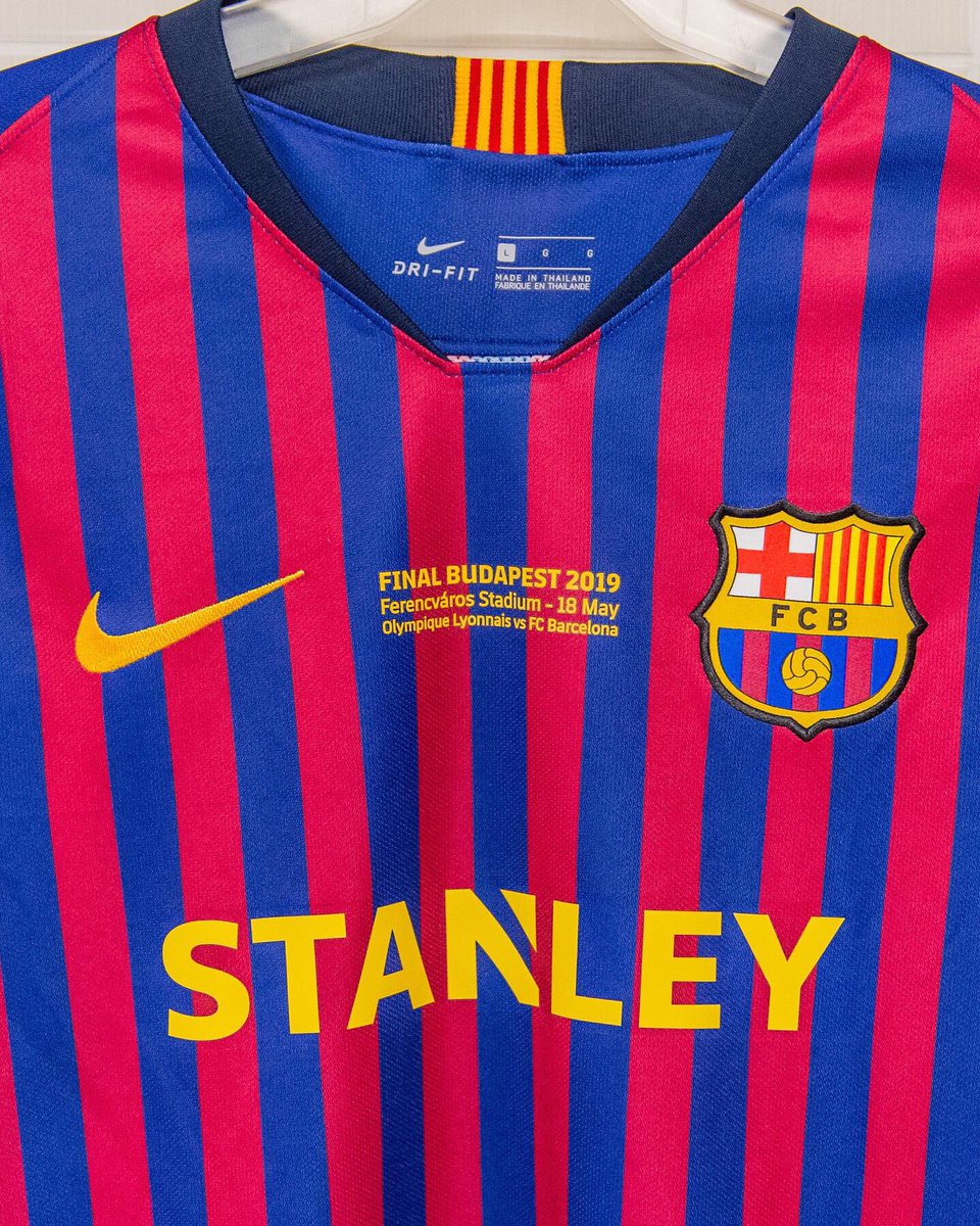 El uniforme que será utilizado por el Barcelona femenil en la Final de Champions League (Twitter: @FCBfemeni)