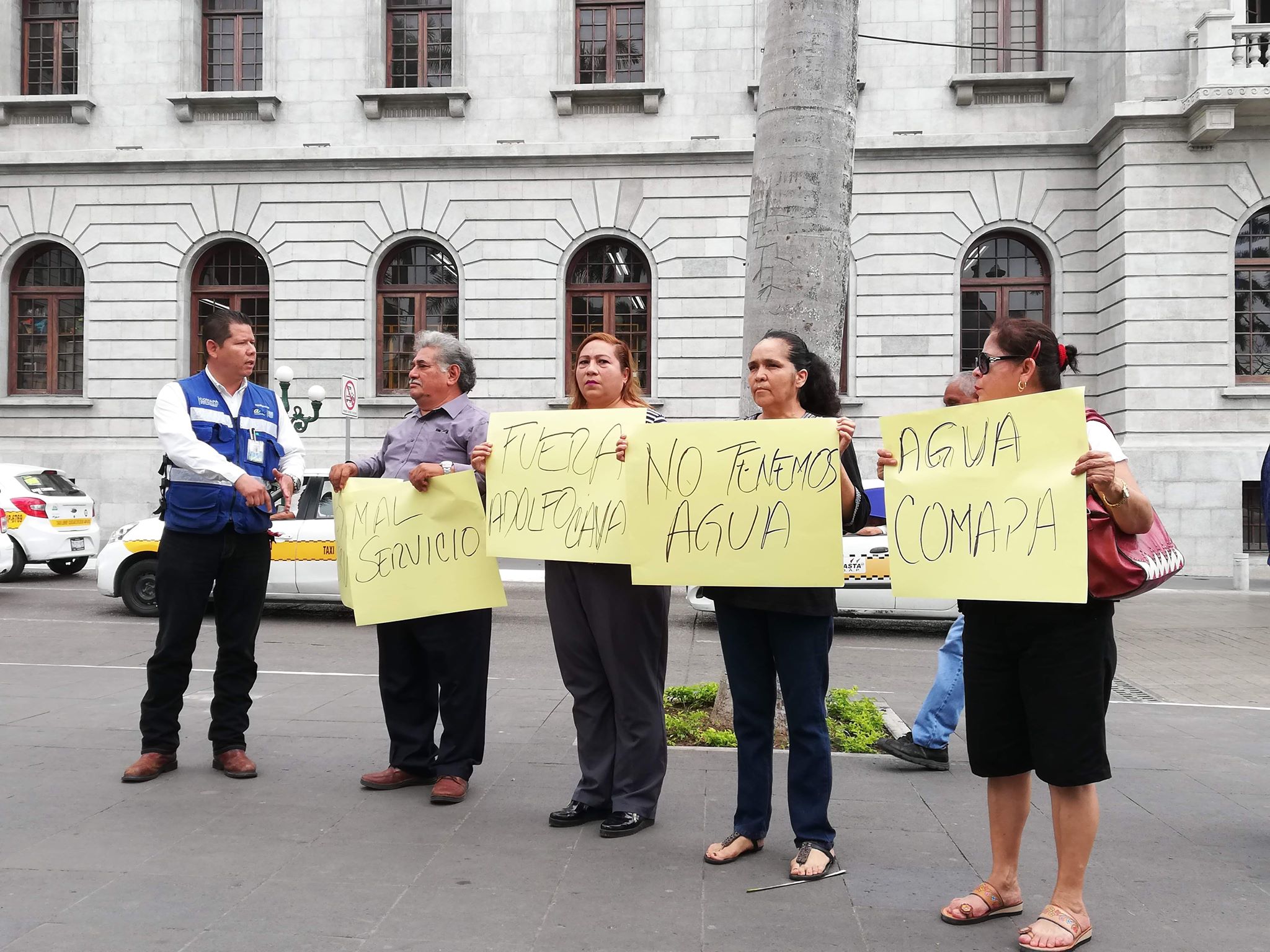 Colonos se manifiestan contra Comapa (Foto/Joaquín López)