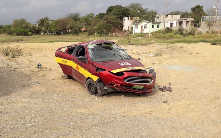 El vehículo siniestrado.