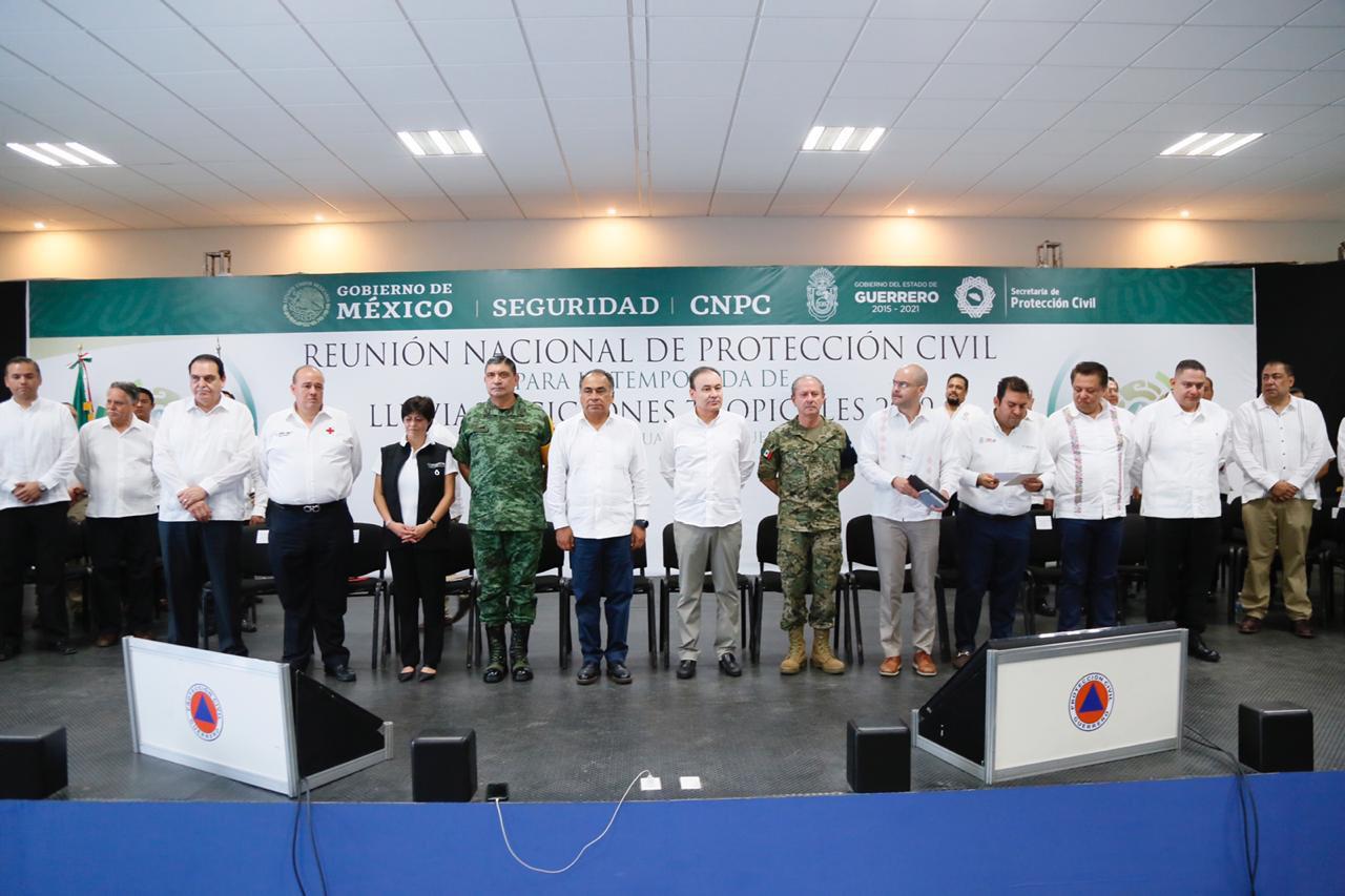 Encabezan el encuentro el gobernador Héctor Astudillo y titular de la Secretaría de Protección Ciudadana, Alfonso Durazo.