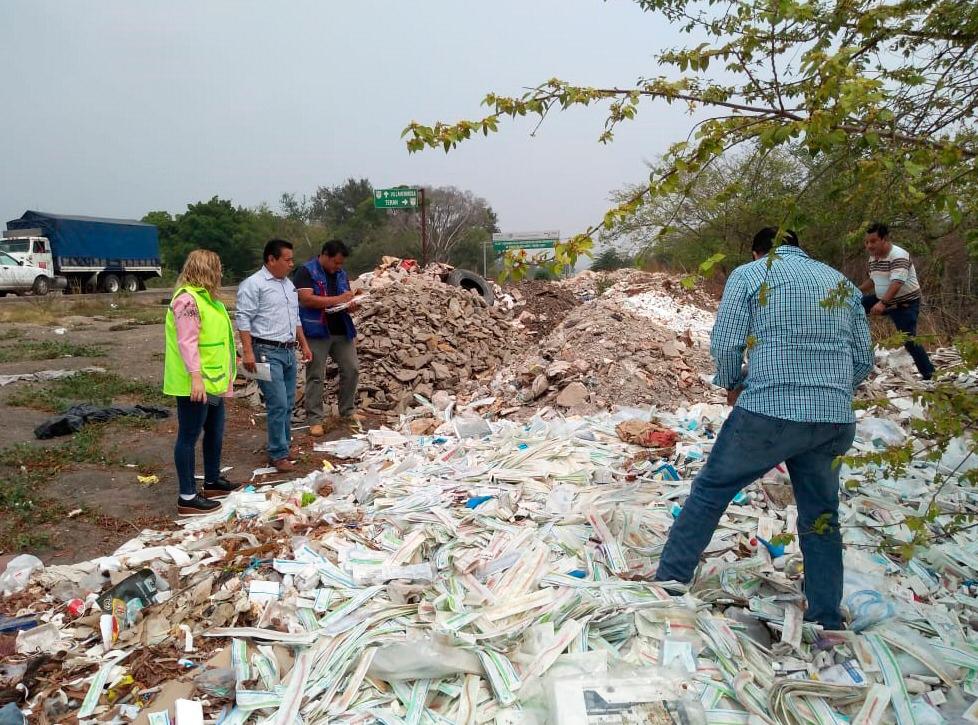 Los medicamentos fueron hallados en un paraje de Tuxtla Gutiérrez. (Hermes Chávez)