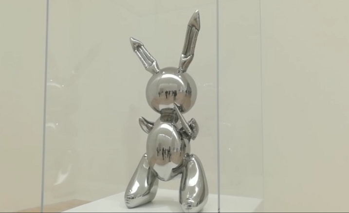 'Conejo' de Jeff Koons, en el Museo Júmex (Leticia Sánchez).