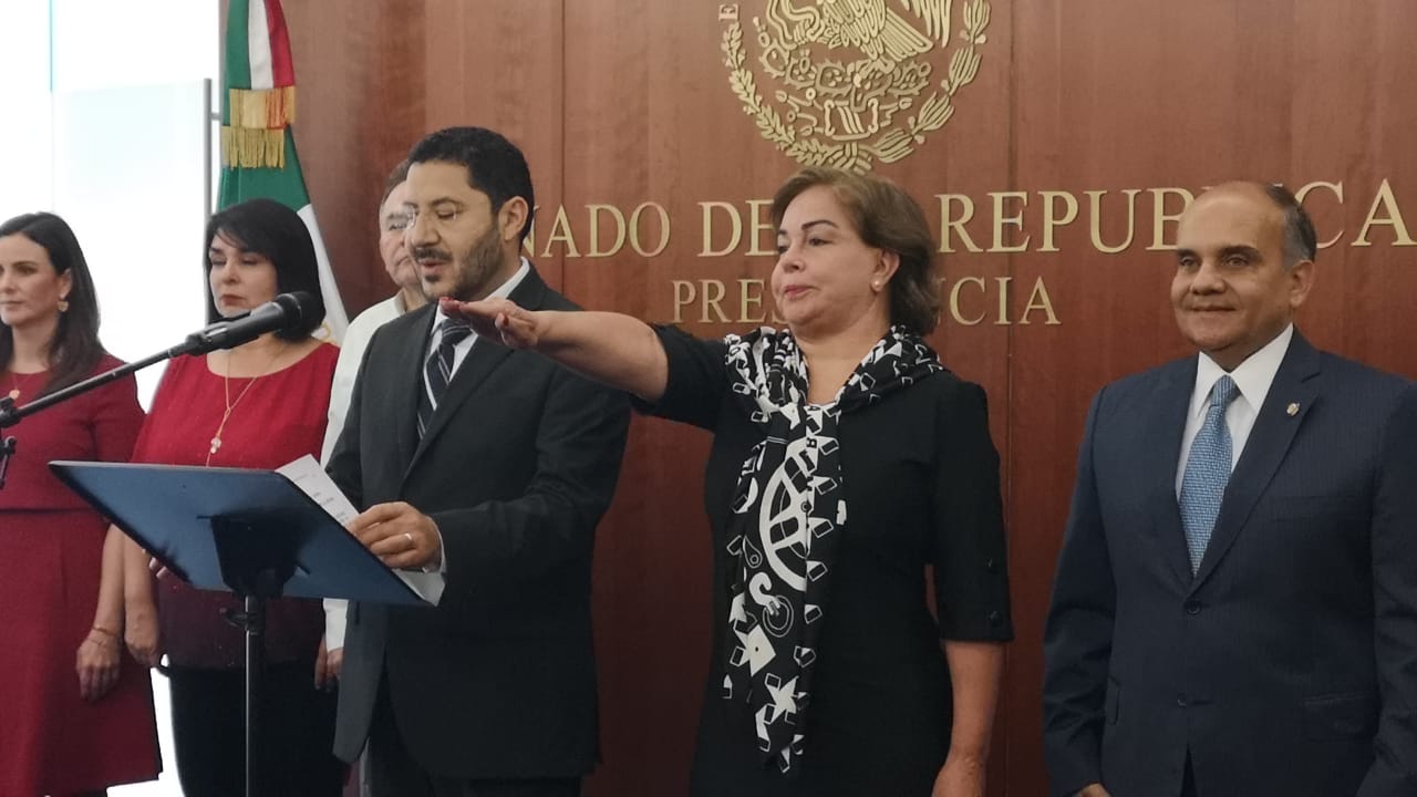 Mercedes del Carmen Guillén, hermana del subcomandante Galeano, asumió el escaño de la dirigente nacional del PRI (Especial)