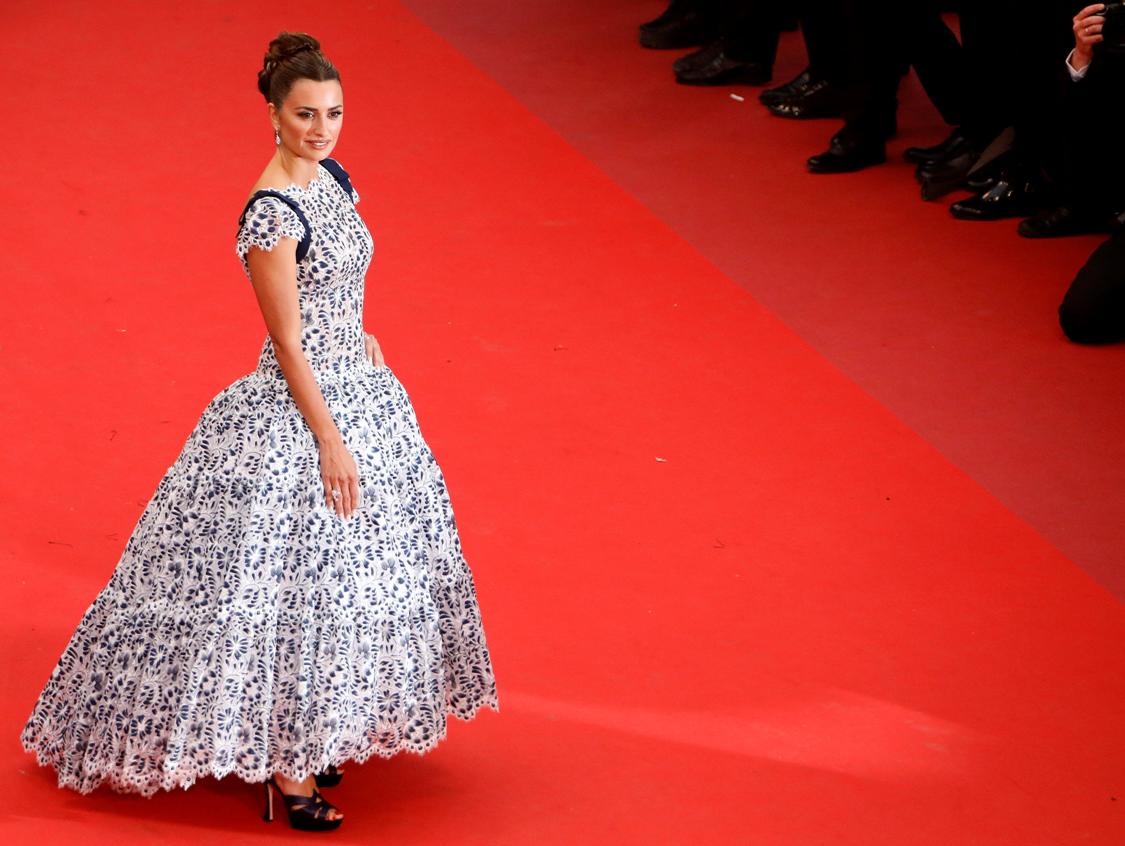 Penélope Cruz en la alfombra roja del Festival de Cine de Cannes 2019 (EFE).