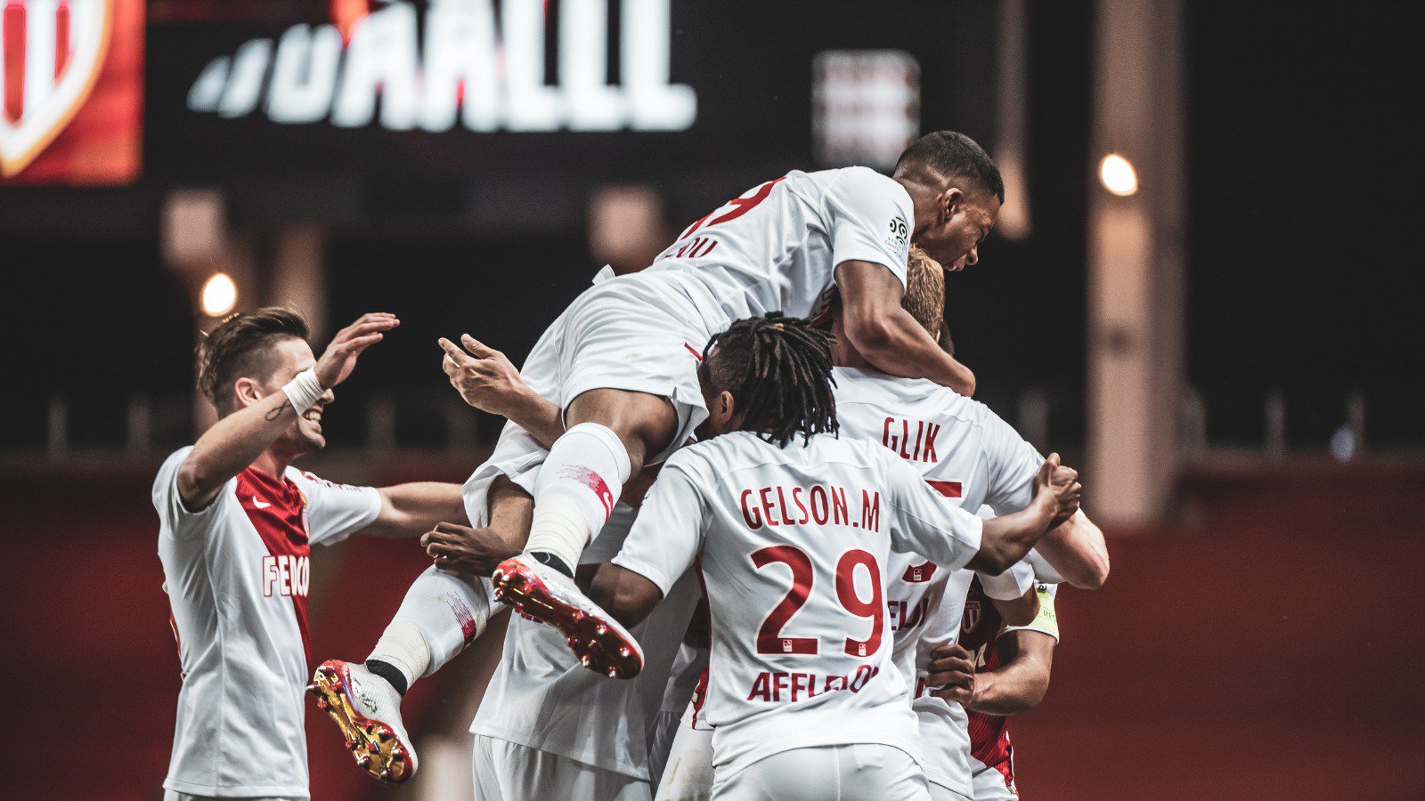 El Mónaco se salvó gracias a los goles de Falcao y Golvin (Twitter: @AS_Monaco_ES)