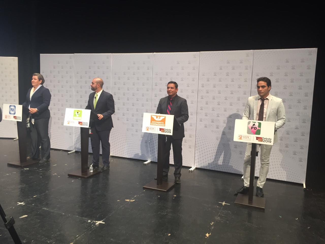 Se contó solo con la participación de 4 candidatos de 7. (Luis Alatorre)