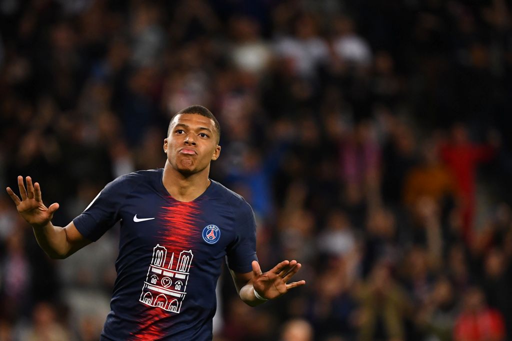 Kylian Mbappé, delantero francés el PSG (AFP)