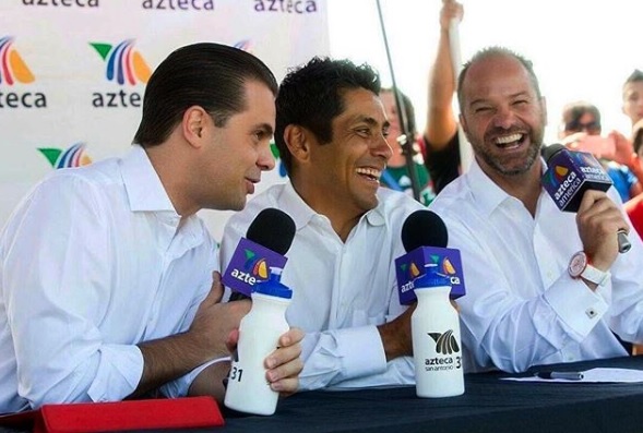 Christian Martinolli, Jorge Campos y Luis García (Instagram: @garciaposti)