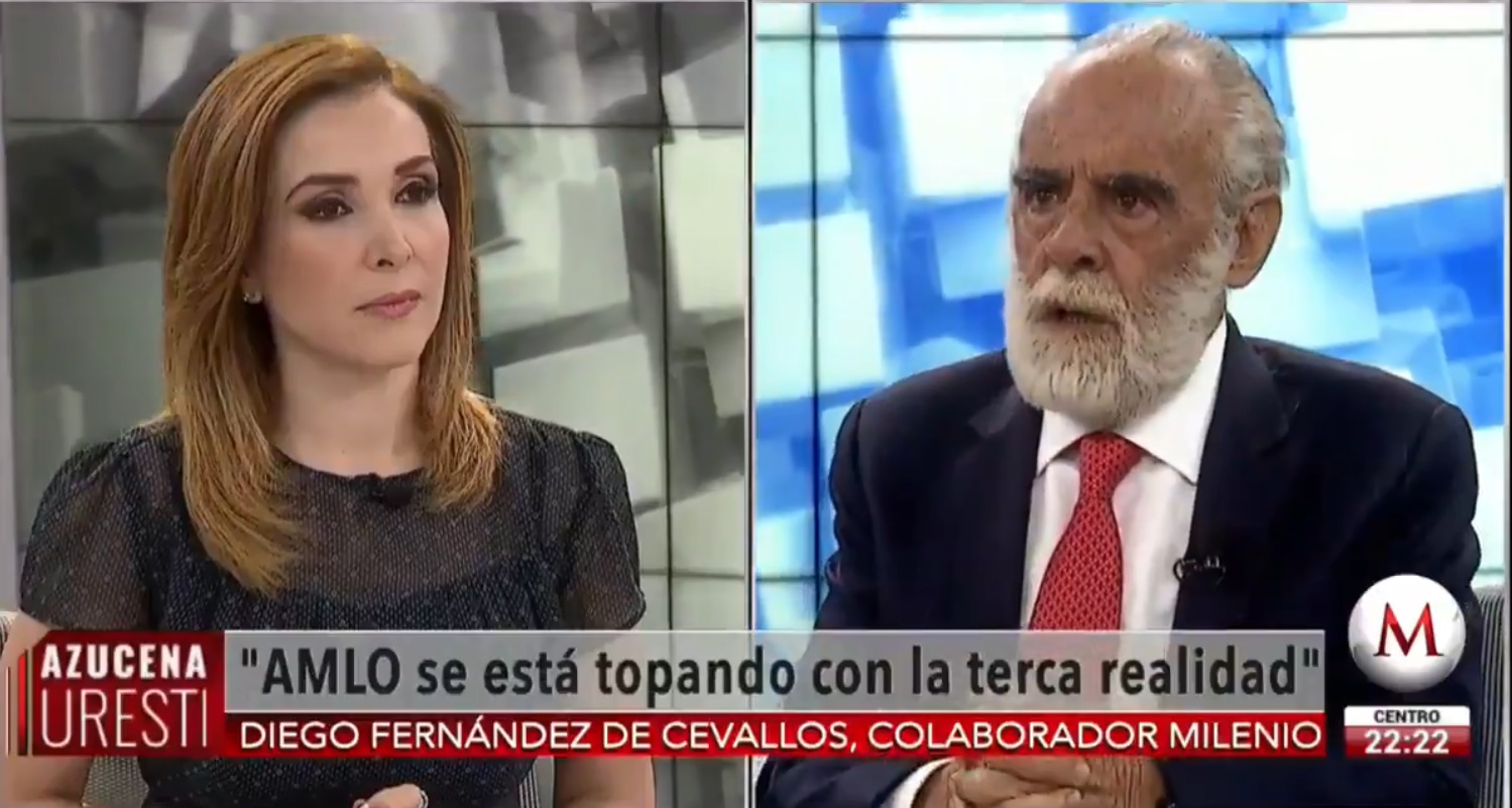Diego Fernández de Cevallos con Azucena Uresti (Especial)