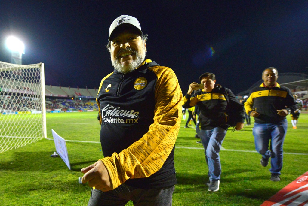 Diego Maradona, actual director técnico de Dorados (Imago7)