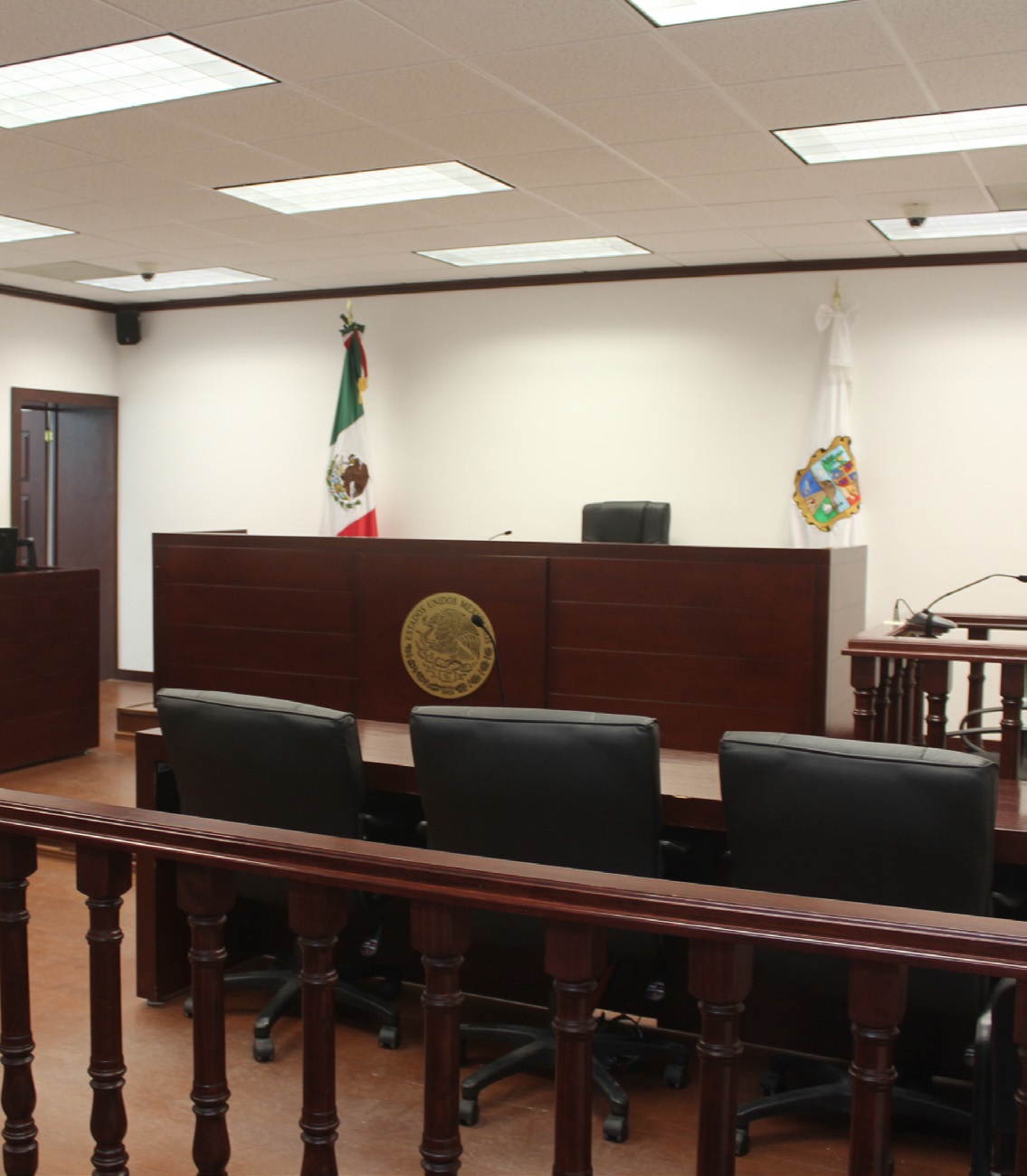 Sala de juicios orales.